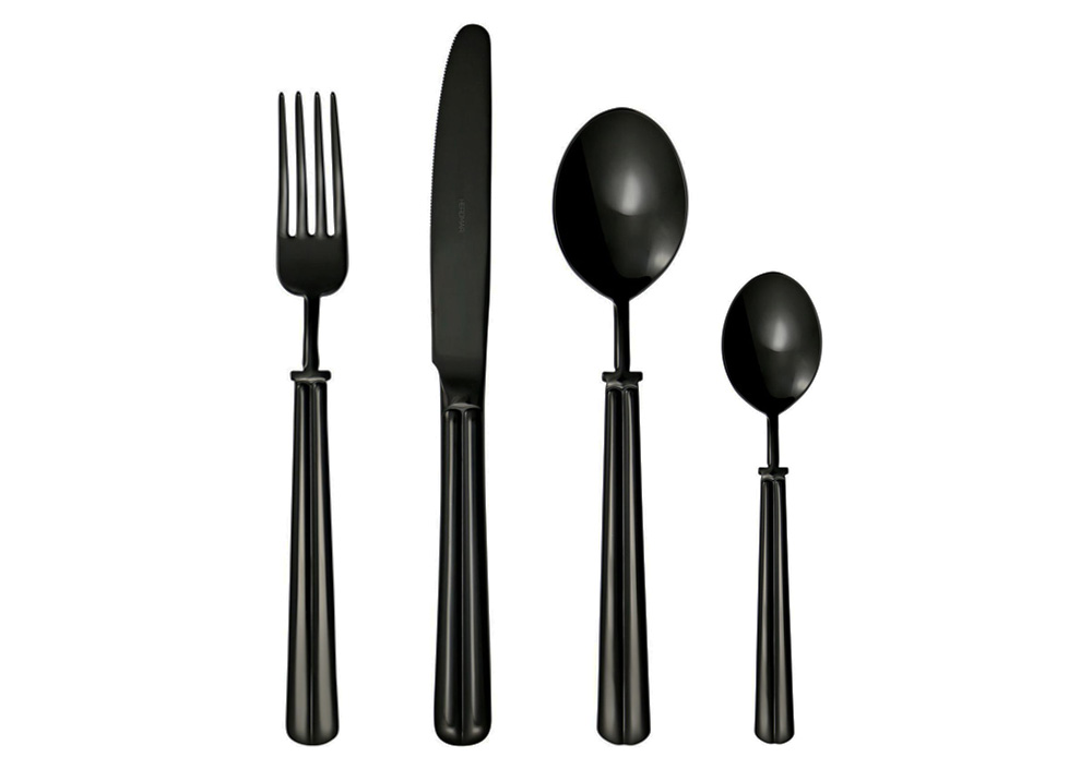 Столовые приборы Herdmar Brooklyn PVD  Black 73 (24 шт.)