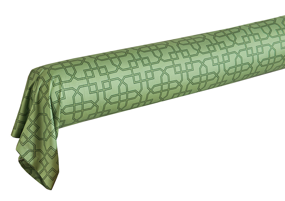 Постельное белье Blanc des Vosges Paradesia Emeraude евро 200х220 хлопок сатин