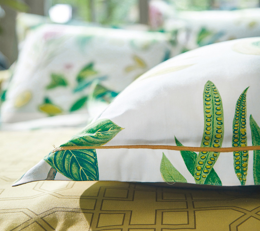 Постельное белье Blanc des Vosges Paradesia Ocre евро 200х220 хлопок сатин