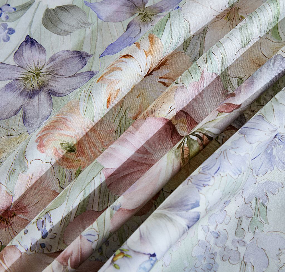 Постельное бельё Asabella 2320-4S 1,5-спальное 160x220 люкс-сатин