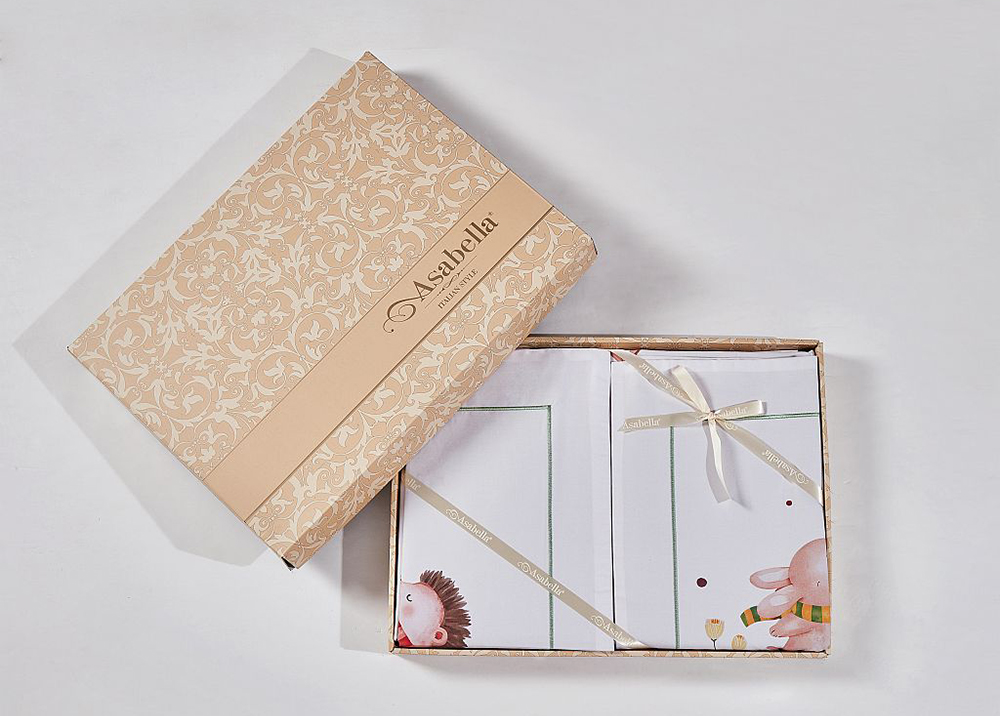 Постельное бельё Asabella 2313-4S 1,5-спальное 160x220 люкс-сатин