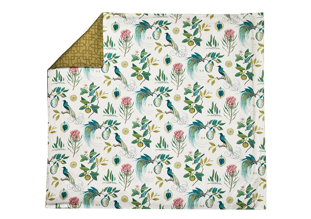 Постельное белье Blanc des Vosges Paradesia Ocre евро 200х220 хлопок сатин