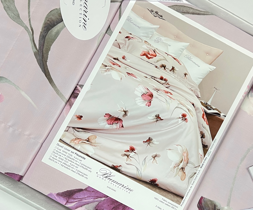 Постельное белье Blumarine Fleurette Ribes евро+ 200х240 мако-сатин