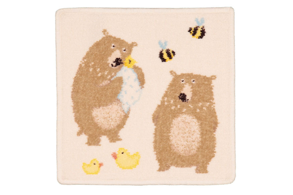 Детский нагрудник Feiler Ben Bear Family 25х30 шенилл