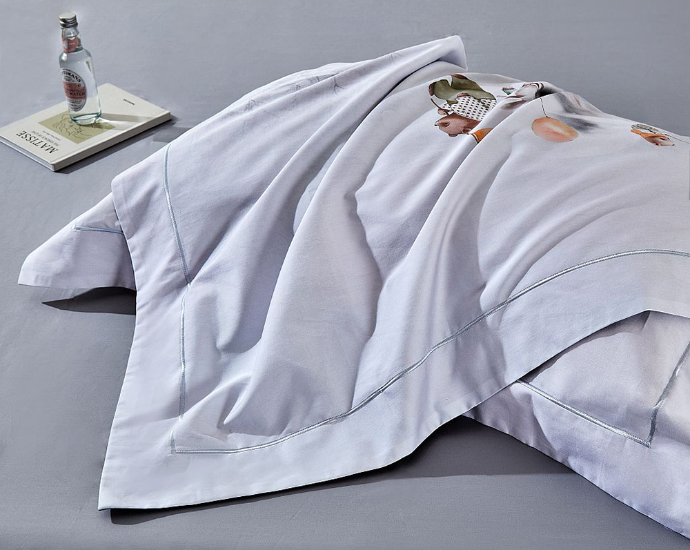 Постельное бельё Asabella 2312-4S 1,5-спальное 160x220 люкс-сатин