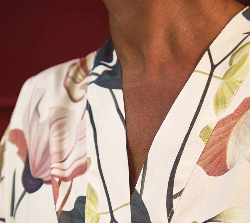 Постельное белье Blanc des Vosges Rhapsodie Aubepine евро 200х220 хлопок сатин