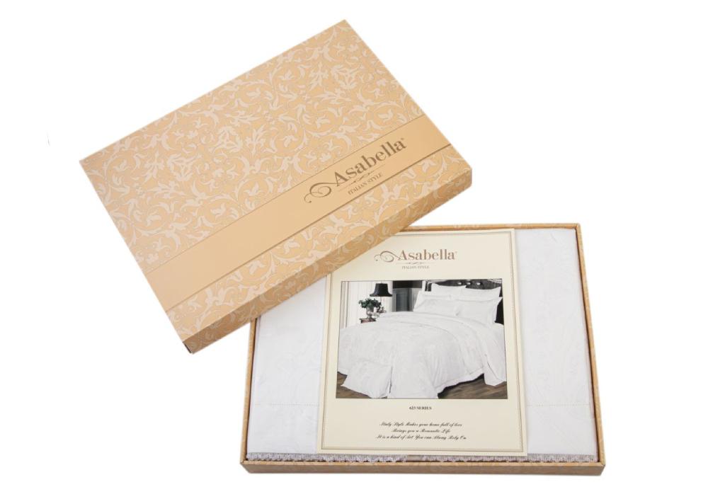 Постельное бельё Asabella 623-4S 1.5 спальное 160х220 сатин жаккард