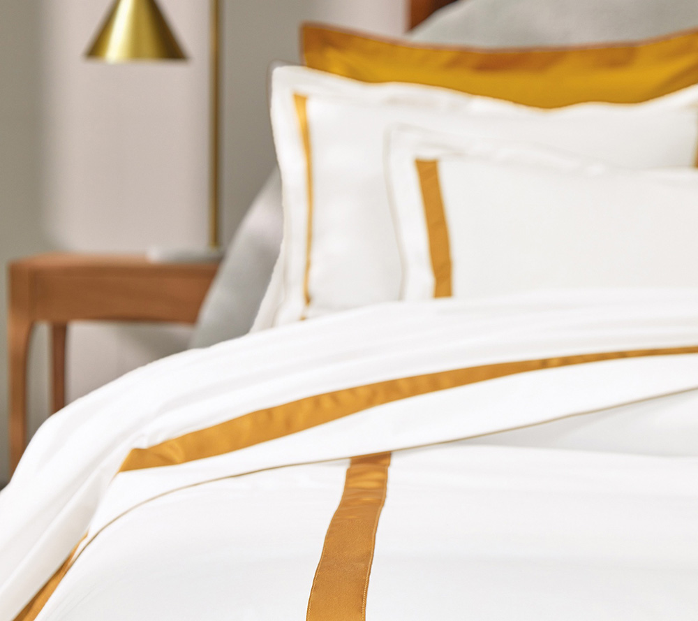 Наволочка Blanc des Vosges Egerie Ambre 50х75 перкаль