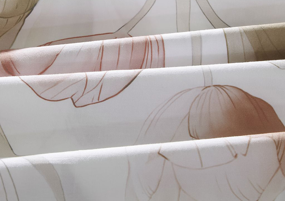 Постельное бельё Asabella 2346-6 евро 200x220 печатный сатин