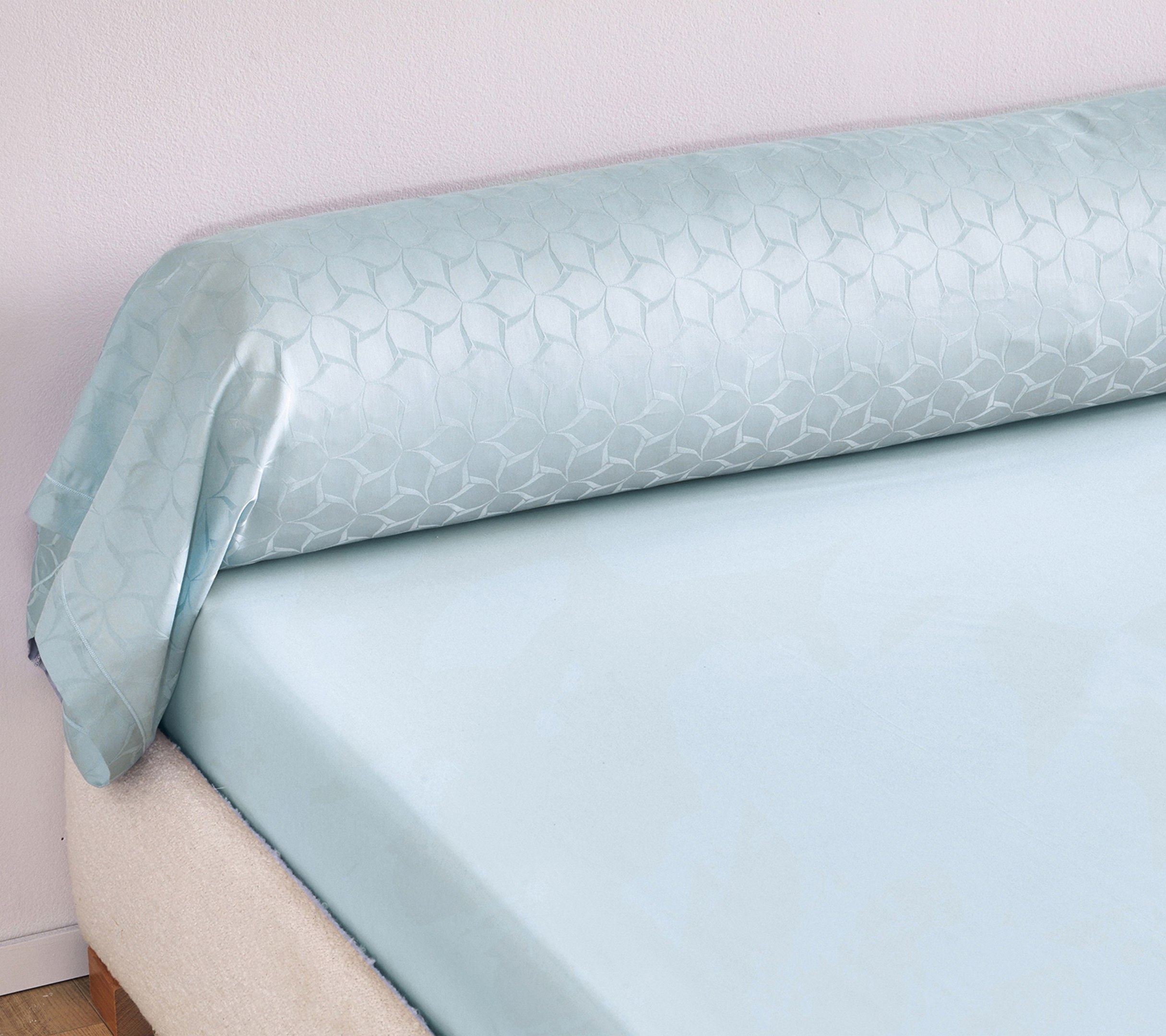 Постельное белье Blanc des Vosges Eole Glacier евро 200х220 сатин-жаккард