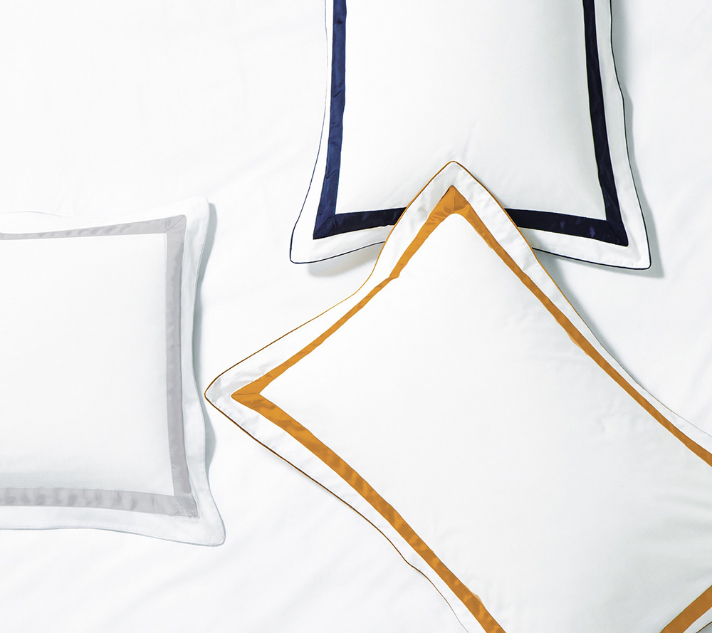 Постельное белье Blanc des Vosges Egerie Bleu Corinthe евро 200х220 перкаль