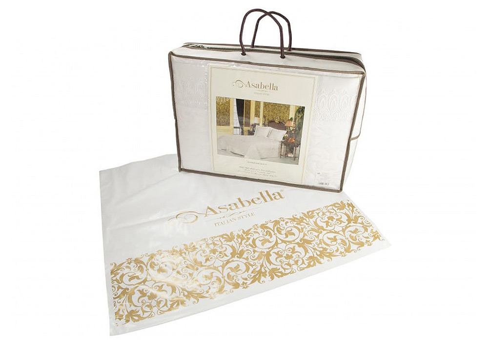 Постельное белье с одеялом Asabella 2283-OMP евро 200x220 фланель