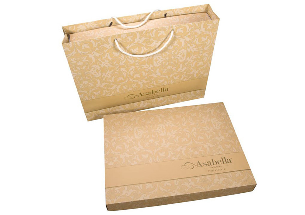 Постельное бельё Asabella 2308-6 евро 200x220 простыня на резинке