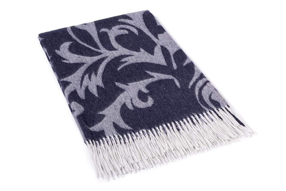 Плед альпака IncAlpaca PBA-16 135x186 сине-лиловый