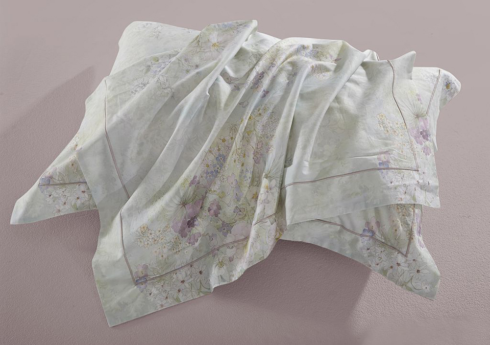 Постельное бельё Asabella 2344-6 евро 200x220 печатный сатин