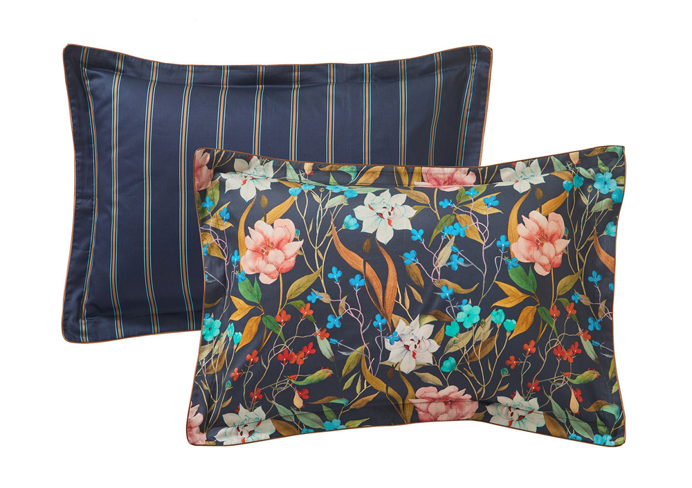 Постельное белье Blanc des Vosges Giardino Nuit евро 200х220 хлопок сатин