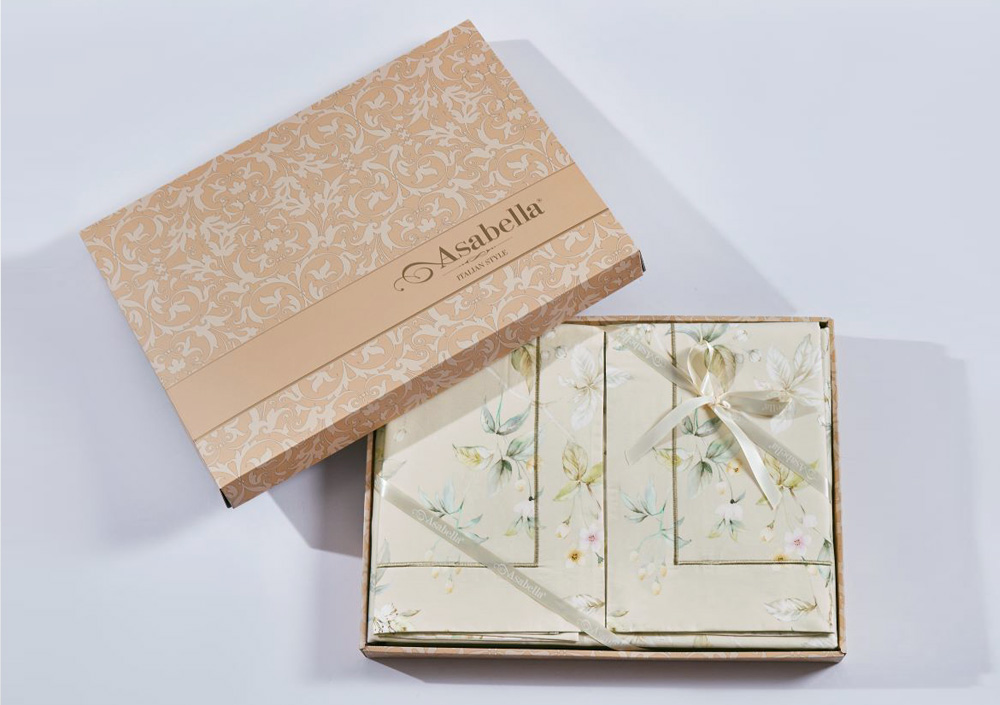 Постельное бельё Asabella 2254-6 семейное 2/160x220 люкс-сатин