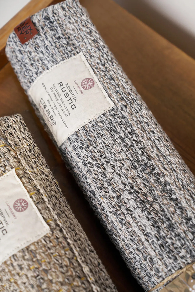 Коврик для ванной Luxberry Rustic Grey 65х90 хлопок