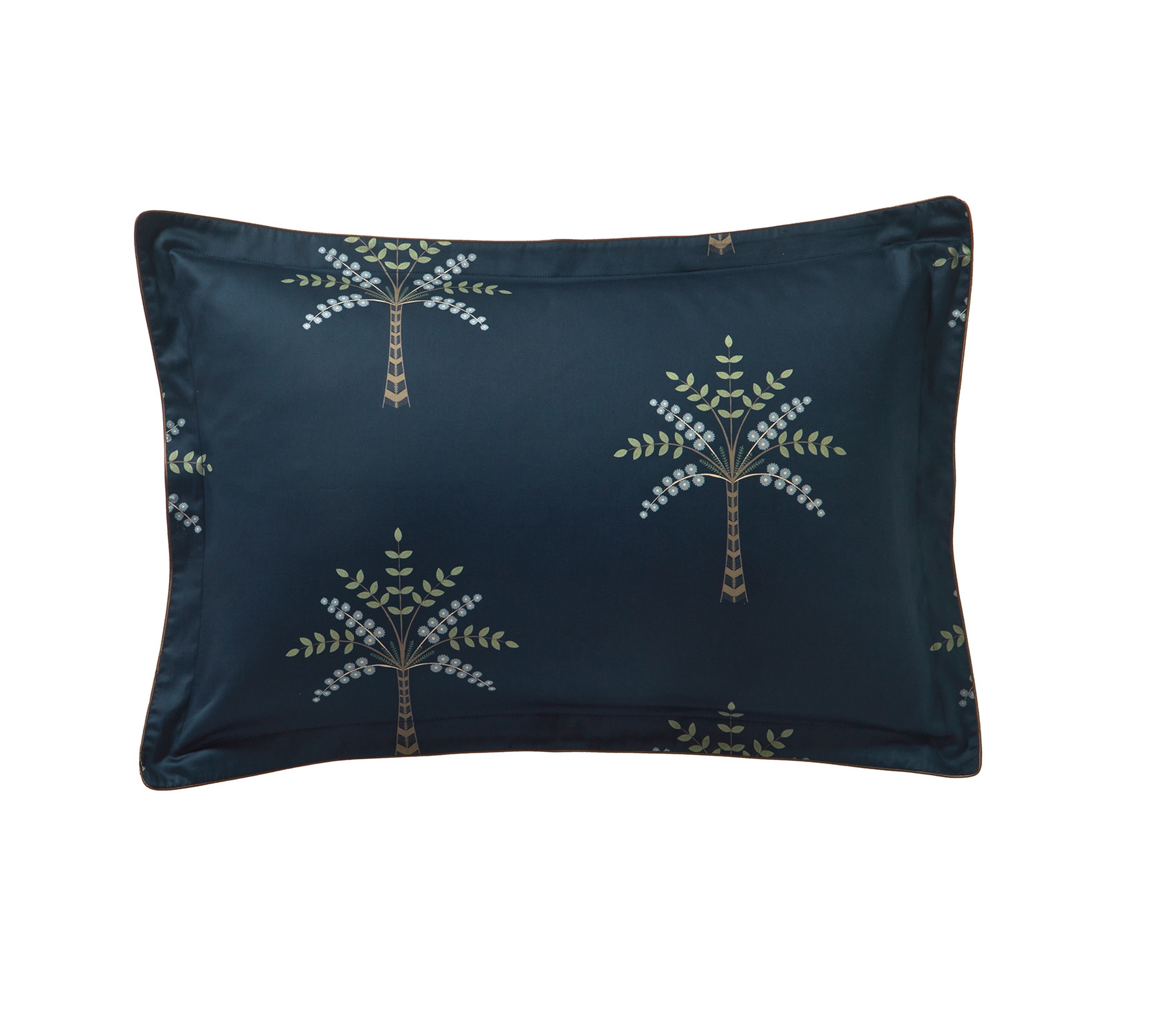 Постельное белье Blanc des Vosges Palm Gove Nuit евро 200х220 хлопок сатин