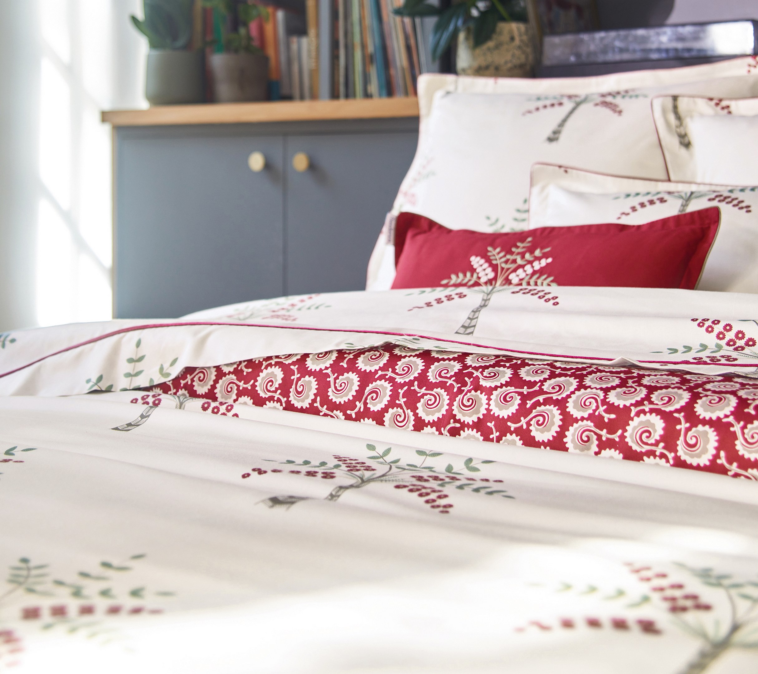 Постельное белье Blanc des Vosges Palm Gove Grenade евро 200х220 хлопок сатин