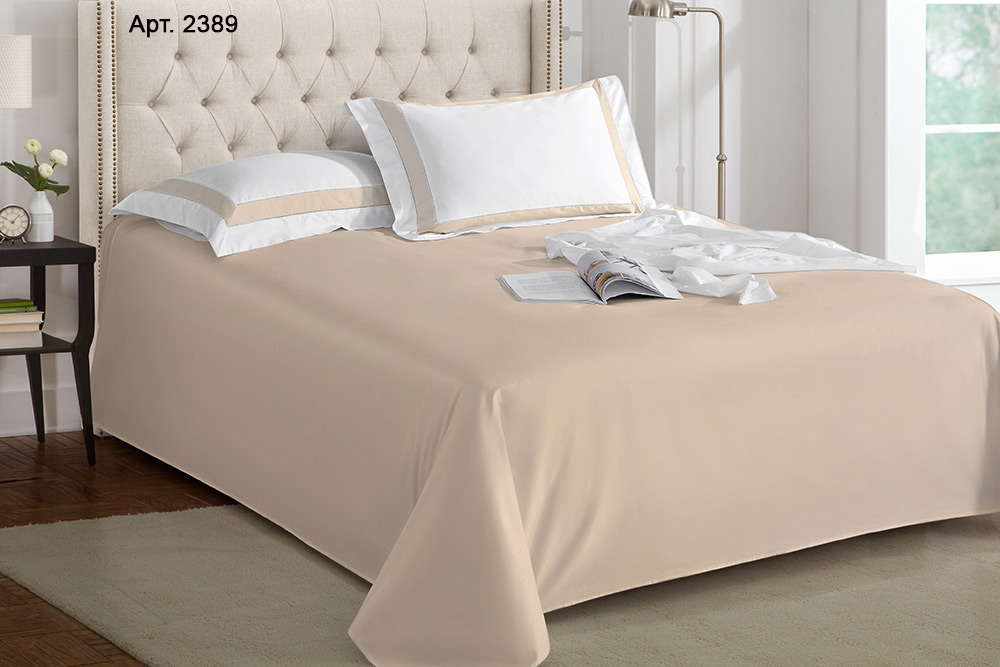 Простыня прямая Sharmes Basic 500TC 180х240 хлопок пима