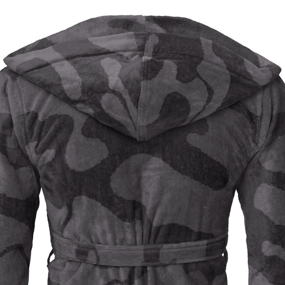 Халат велюровый мужской Vossen Domingo с капюшоном