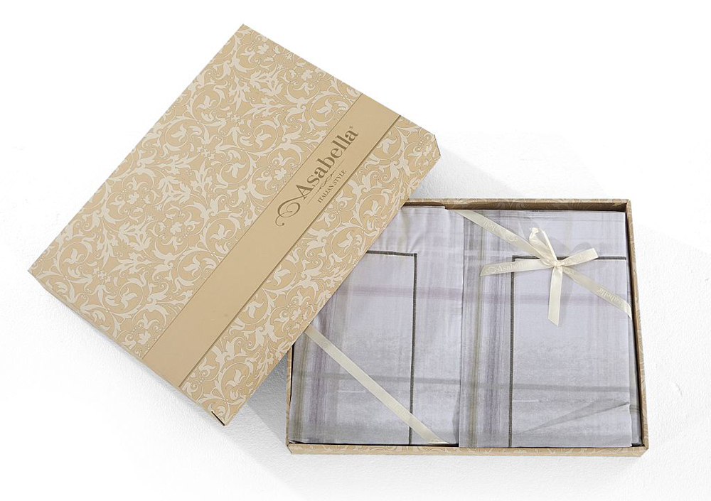 Постельное бельё Asabella 2336-7 семейное 2/160x220 печатный сатин