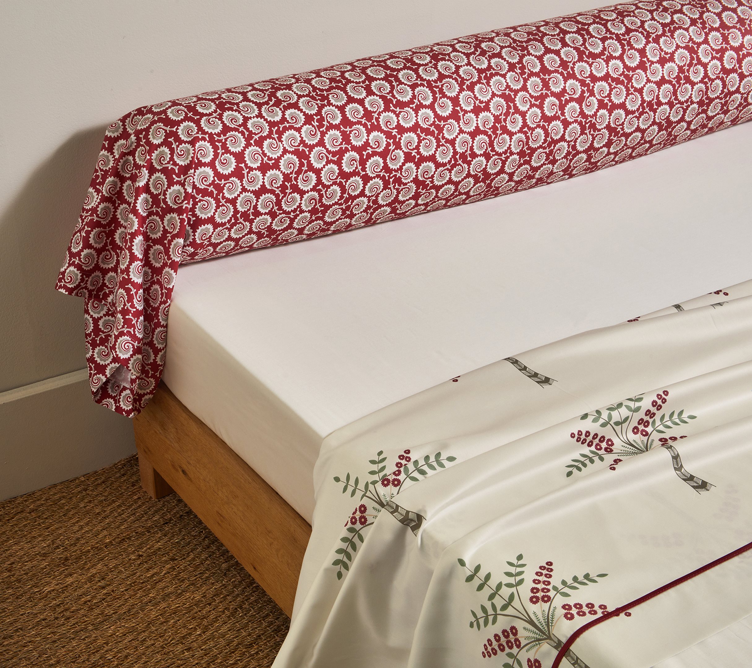 Постельное белье Blanc des Vosges Palm Gove Grenade евро 200х220 хлопок сатин