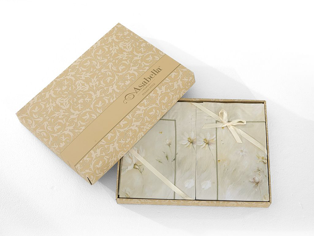 Постельное бельё Asabella 2323-6 евро 200x220 люкс-сатин