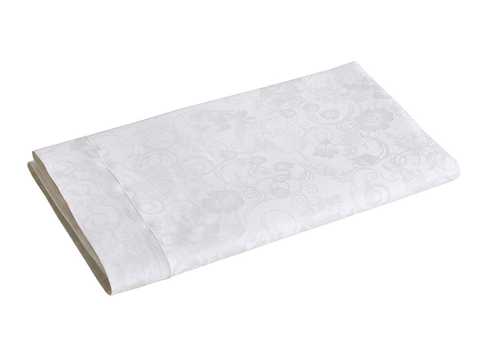 Постельное белье Blanc des Vosges Hesperide Nacre евро 200х220 сатин жаккард