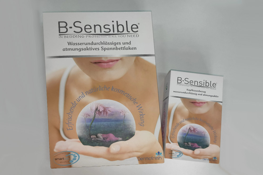 Защитная наволочка B-Sensible белая 65х65 непромокаемая