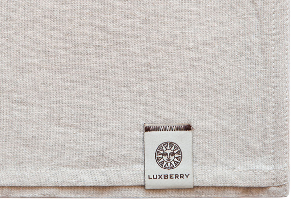 Постельное бельё Luxberry Лён и Хлопок натуральный 1.5-спальное 150x210 без простыни