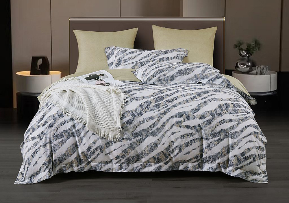 Постельное белье с одеялом Asabella 2283-OMP евро 200x220 фланель