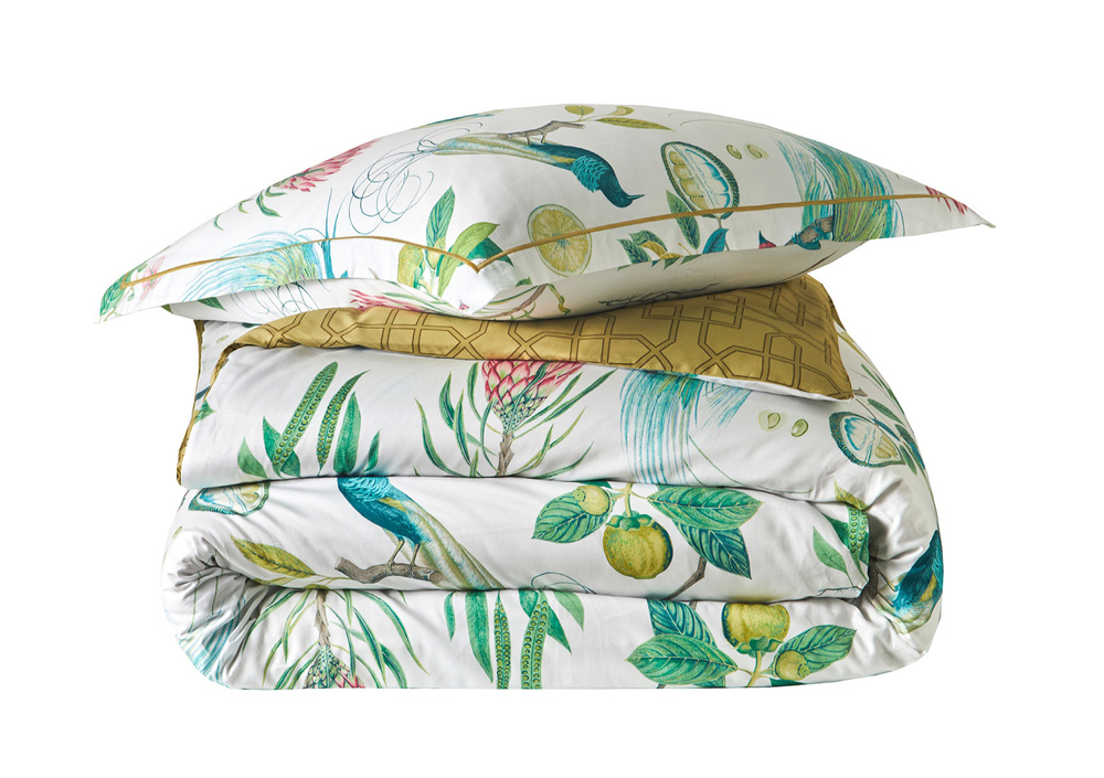 Наволочка Blanc des Vosges Paradesia Ocre 50х75 хлопок сатин