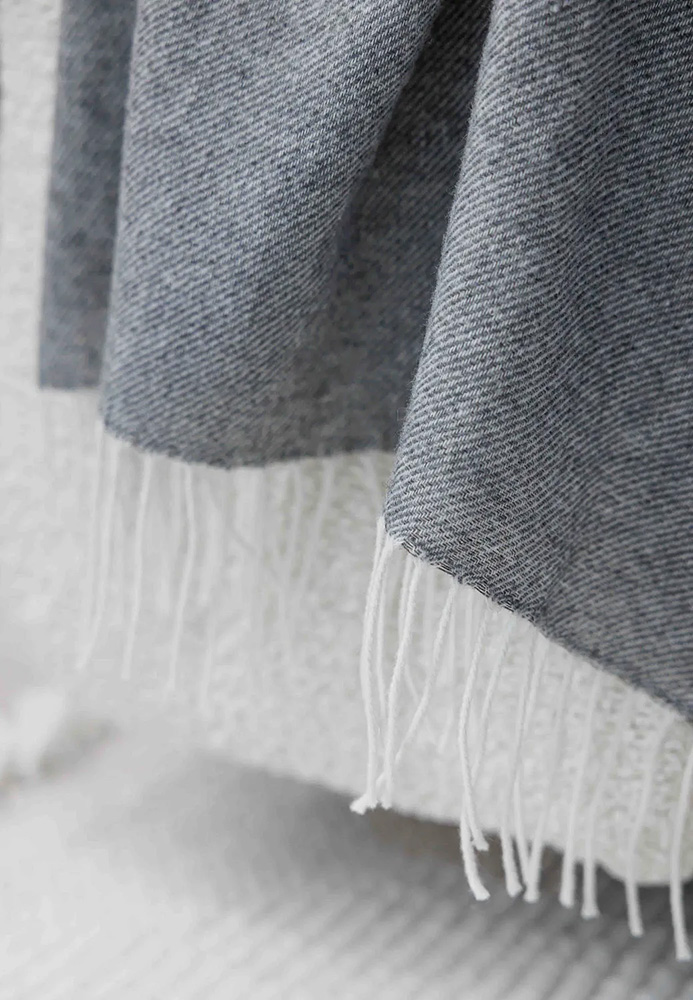 Плед шерстяной Luxberry Беринг 170х200 серый