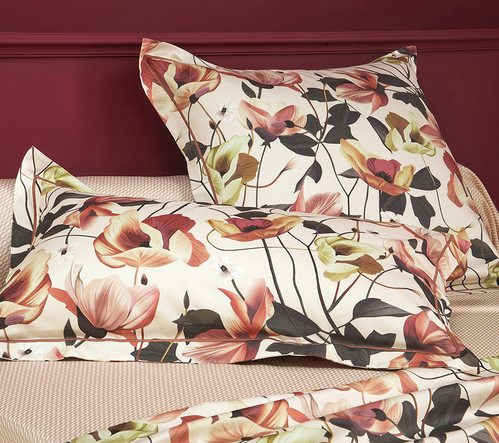 Постельное белье Blanc des Vosges Rhapsodie Aubepine евро 200х220 хлопок сатин