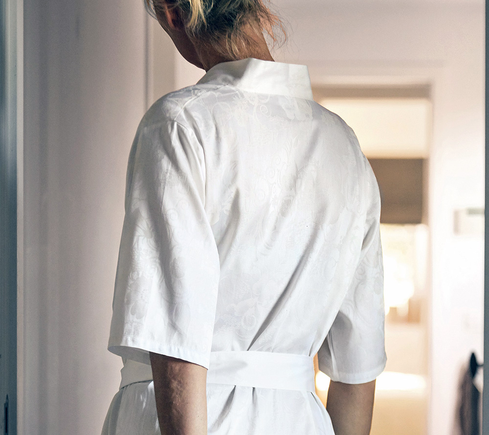 Наволочка Blanc des Vosges Hesperide Nacre 50х75 сатин жаккард