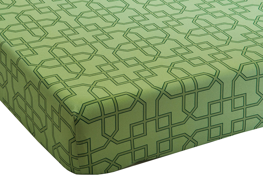 Постельное белье Blanc des Vosges Paradesia Emeraude евро 200х220 хлопок сатин