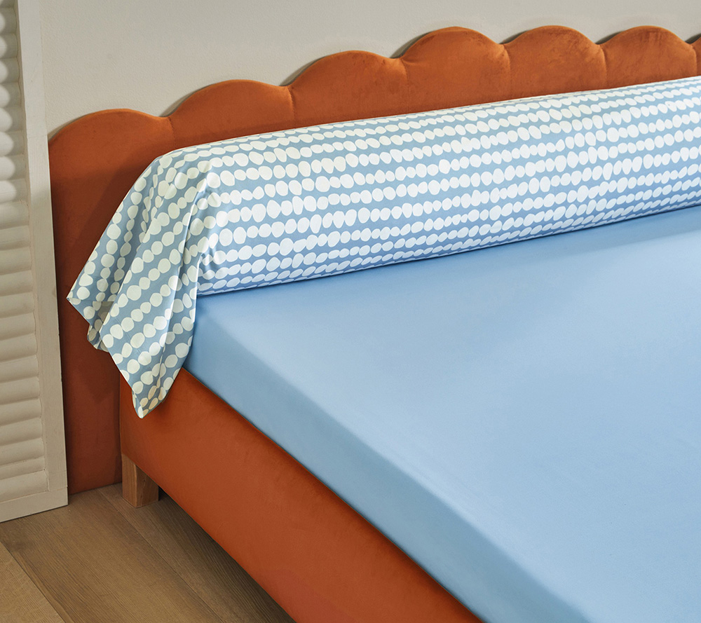 Постельное белье Blanc des Vosges Dots Celeste 1.5 спальное 155х200 перкаль