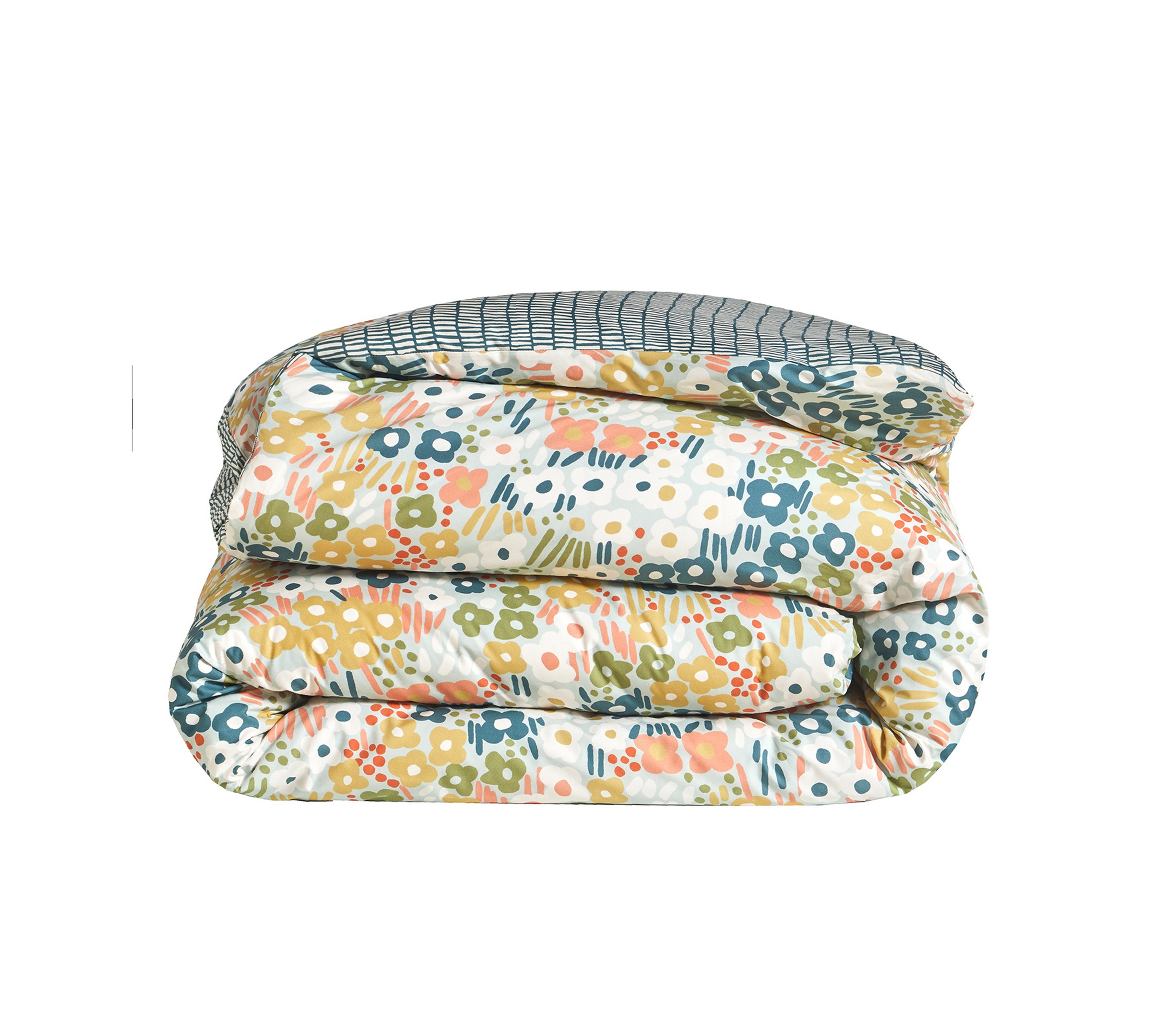 Постельное белье Blanc des Vosges Spring Azur 1.5 спальное 155х200 перкаль