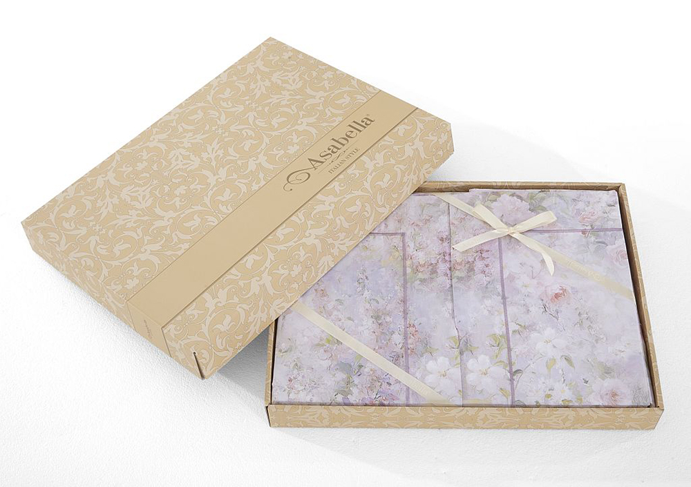 Постельное бельё Asabella 2324-6 евро 200x220 люкс-сатин