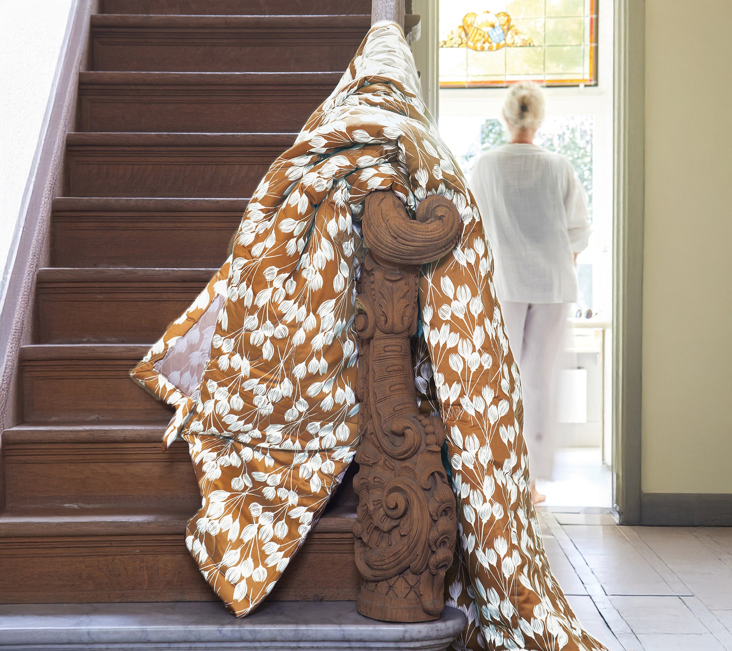 Постельное белье Blanc des Vosges Envolee Cuivre евро 200х220 хлопок сатин