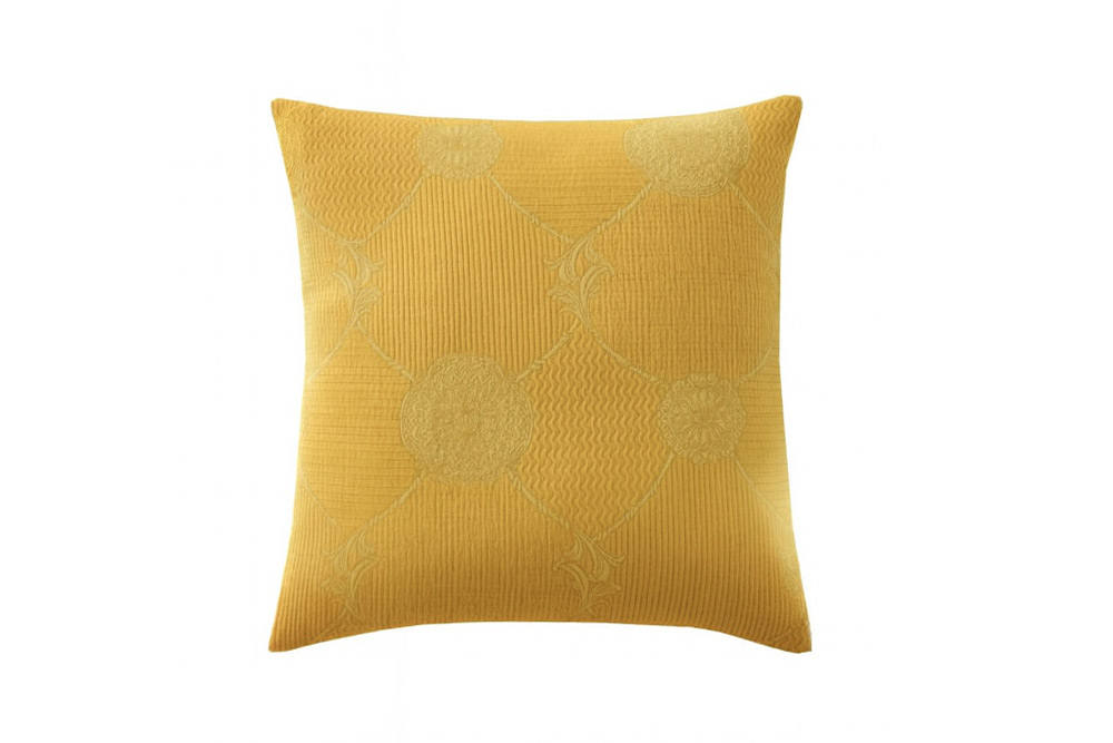 Декоративная подушка Blanc des Vosges Verone Curry 45х45 хлопок