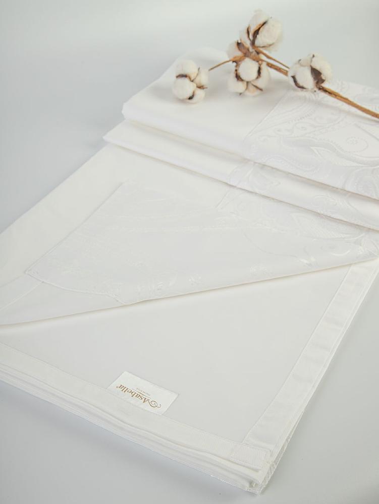 Постельное бельё Asabella 623-4S 1.5 спальное 160х220 сатин жаккард