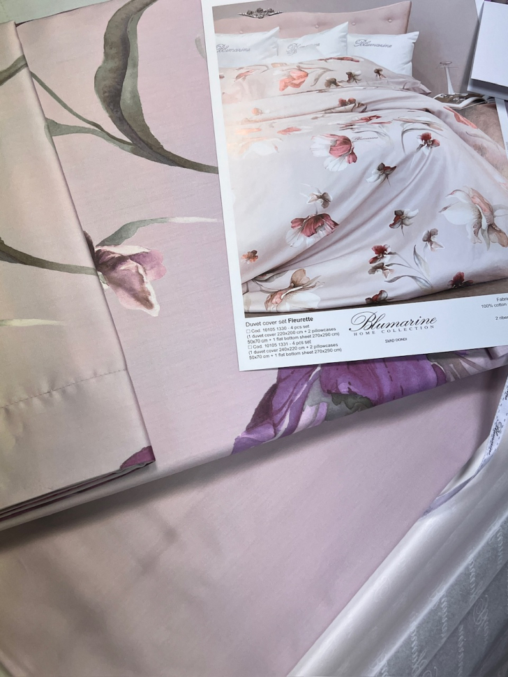 Постельное белье Blumarine Fleurette Ribes евро+ 200х240 мако-сатин