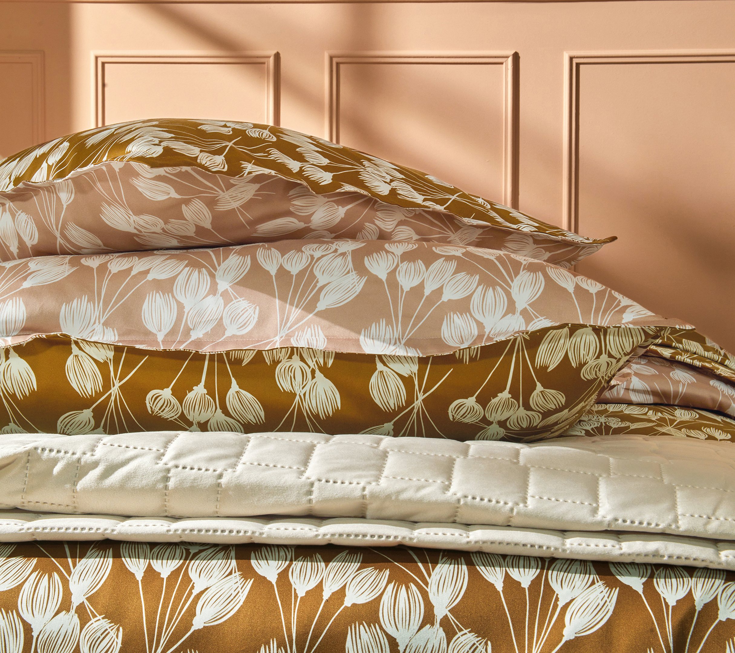 Постельное белье Blanc des Vosges Envolee Cuivre евро 200х220 хлопок сатин