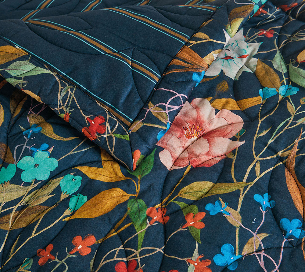 Пододеяльник Blanc des Vosges Giardino Nuit 220х240 хлопок сатин