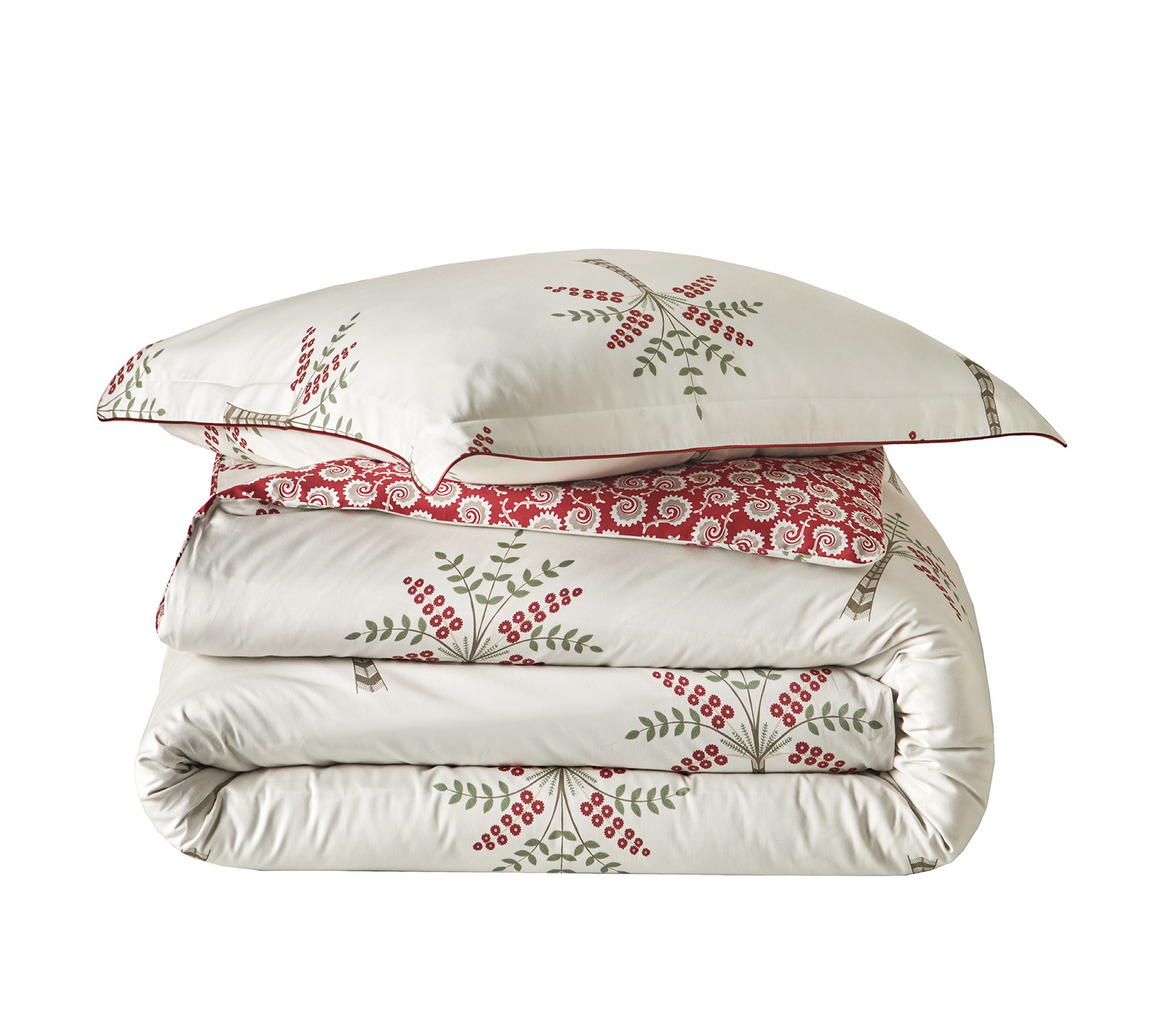 Постельное белье Blanc des Vosges Palm Gove Grenade евро 200х220 хлопок сатин