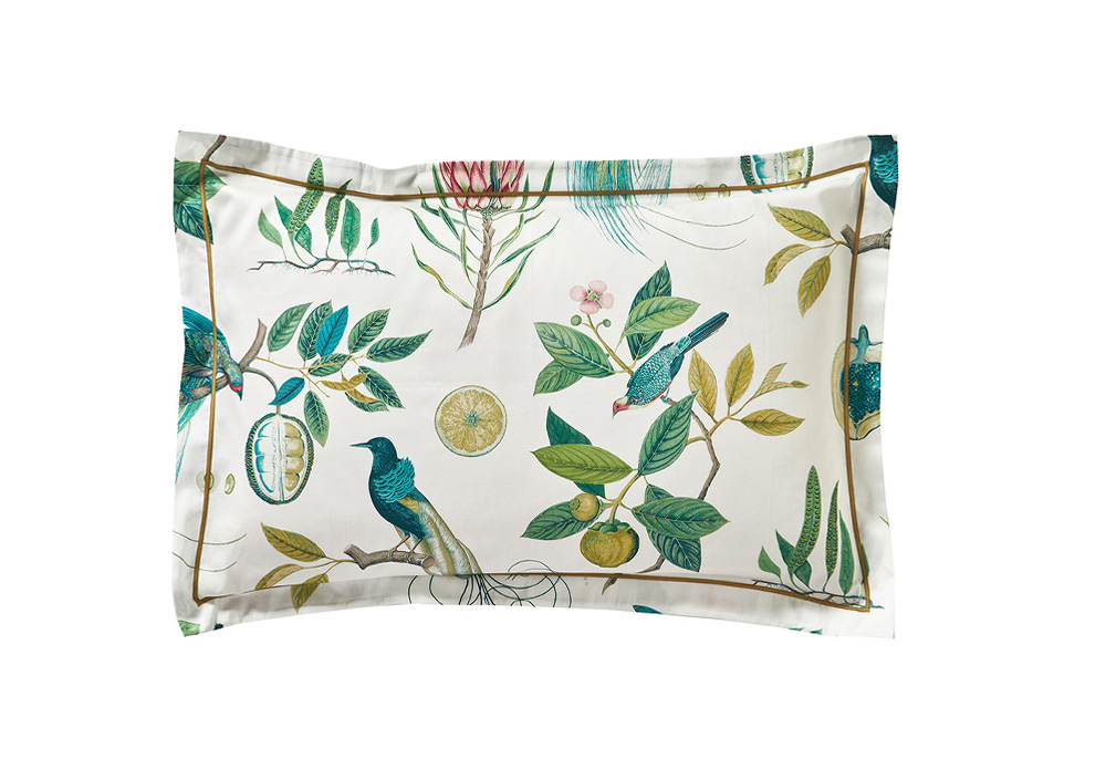 Постельное белье Blanc des Vosges Paradesia Ocre евро 200х220 хлопок сатин