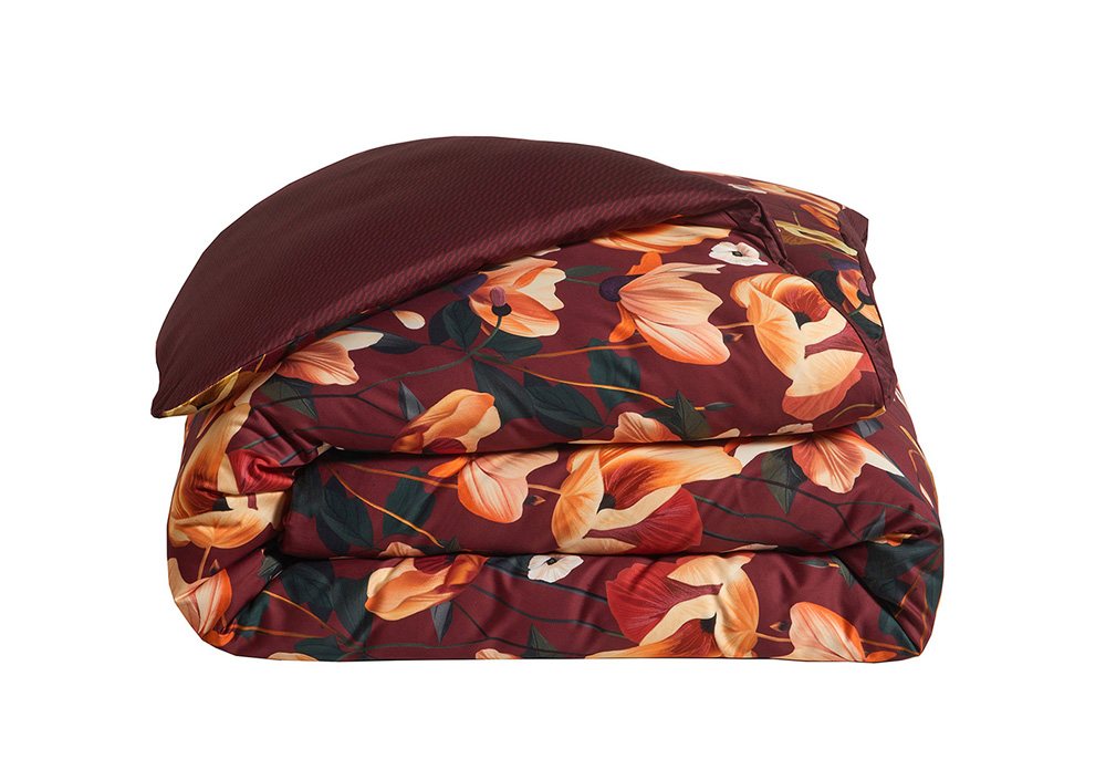 Постельное белье Blanc des Vosges Rhapsodie Grenat евро 200х220 хлопок сатин